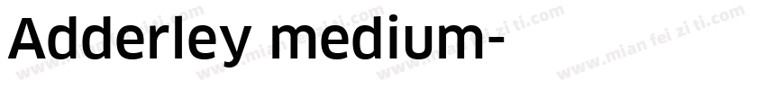 Adderley medium字体转换